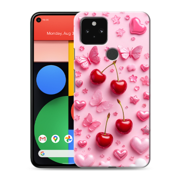 Силиконовый чехол на Google Pixel 5 с принтом для девочек