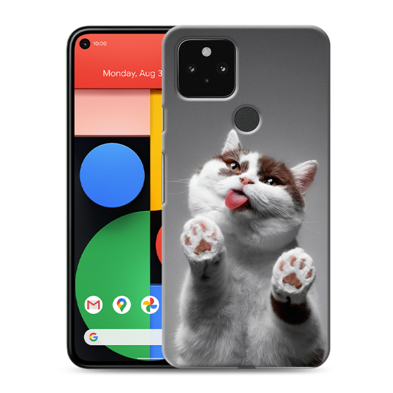 Силиконовый чехол на Google Pixel 5 с принтом Коты Силиконовый чехол на Google Pixel 5 с принтом Коты