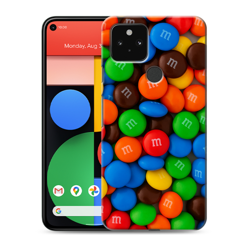 Пластиковый чехол на Google Pixel 5 с принтом Конфеты Пластиковый чехол на Google Pixel 5 с принтом Конфеты