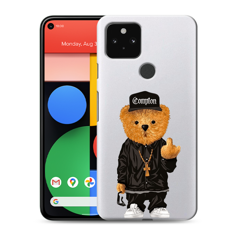 Силиконовый чехол на Google Pixel 5 с принтом Мишка Силиконовый чехол на Google Pixel 5 с принтом Мишка