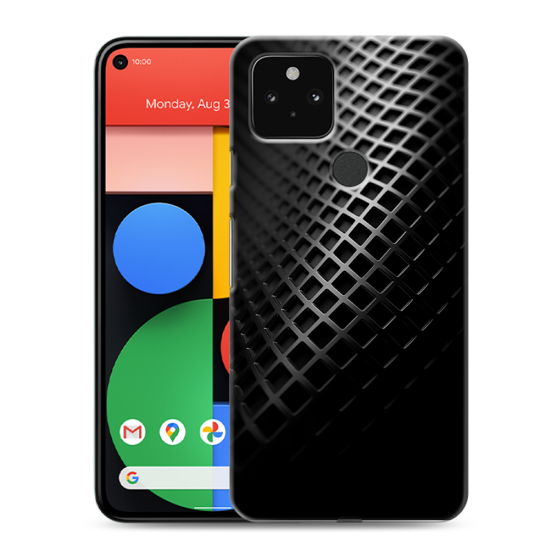 Пластиковый чехол на Google Pixel 5 с принтом Текстура металла Пластиковый чехол на Google Pixel 5 с принтом Текстура металла