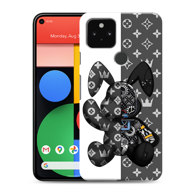 Силиконовый чехол на Google Pixel 5 с принтом Луи робот Силиконовый чехол на Google Pixel 5 с принтом Луи робот