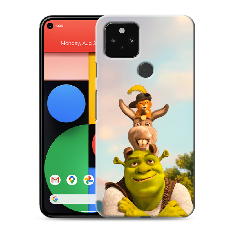 Пластиковый чехол на Google Pixel 5 с принтом Шрек Shrek Пластиковый чехол на Google Pixel 5 с принтом Шрек Shrek