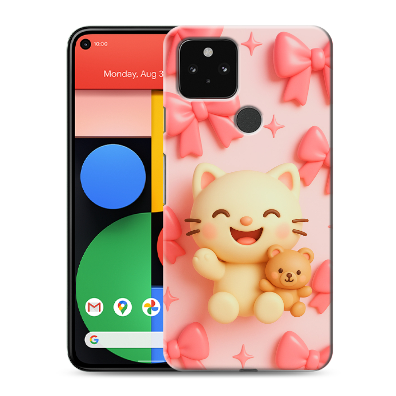Пластиковый чехол на Google Pixel 5 с принтом для девочек Пластиковый чехол на Google Pixel 5 с принтом для девочек