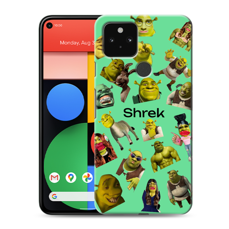 Силиконовый чехол на Google Pixel 5 с принтом Шрек Shrek Силиконовый чехол на Google Pixel 5 с принтом Шрек Shrek