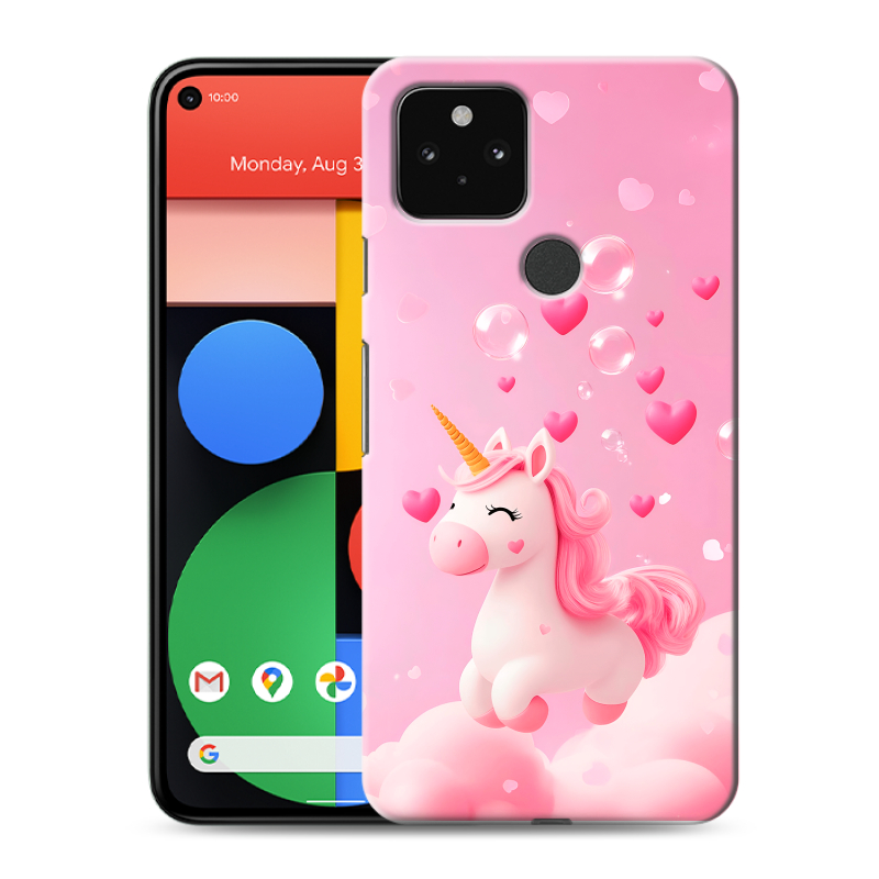 Силиконовый чехол на Google Pixel 5 с принтом Единорог Силиконовый чехол на Google Pixel 5 с принтом Единорог