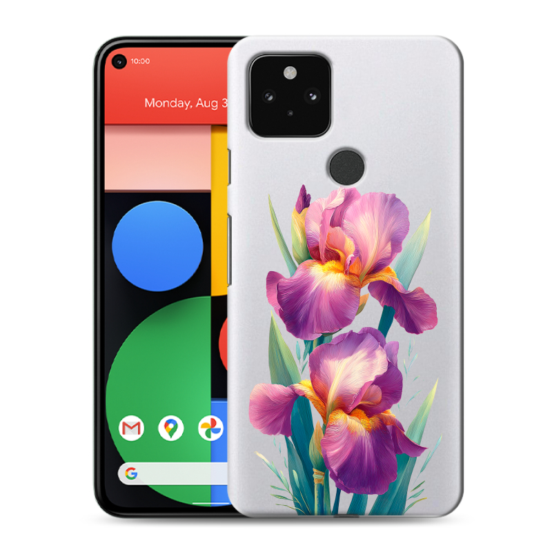 Пластиковый чехол на Google Pixel 5 с принтом Цветы орхидеи Пластиковый чехол на Google Pixel 5 с принтом Цветы орхидеи