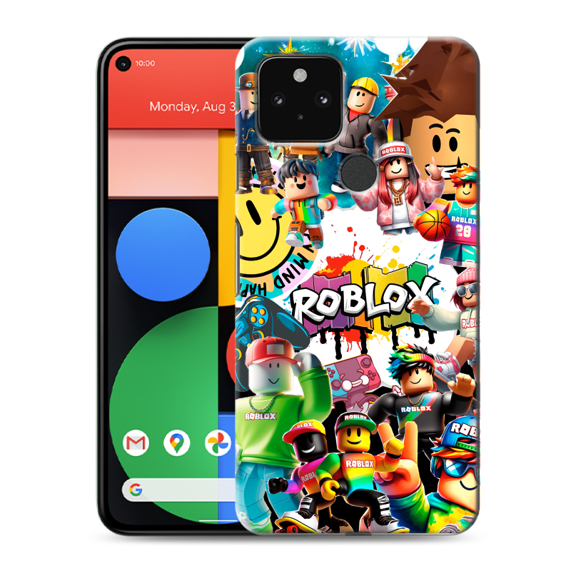 Силиконовый чехол на Google Pixel 5 с принтом Roblox Роблокс Силиконовый чехол на Google Pixel 5 с принтом Roblox Роблокс