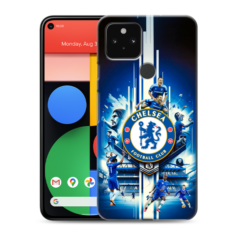 Пластиковый чехол на Google Pixel 5 с принтом Chelsea Челси Пластиковый чехол на Google Pixel 5 с принтом Chelsea Челси