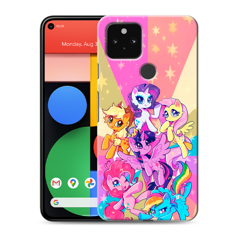 Пластиковый чехол на Google Pixel 5 с принтом My little pony Дружба чудо Пластиковый чехол на Google Pixel 5 с принтом My little pony Дружба чудо