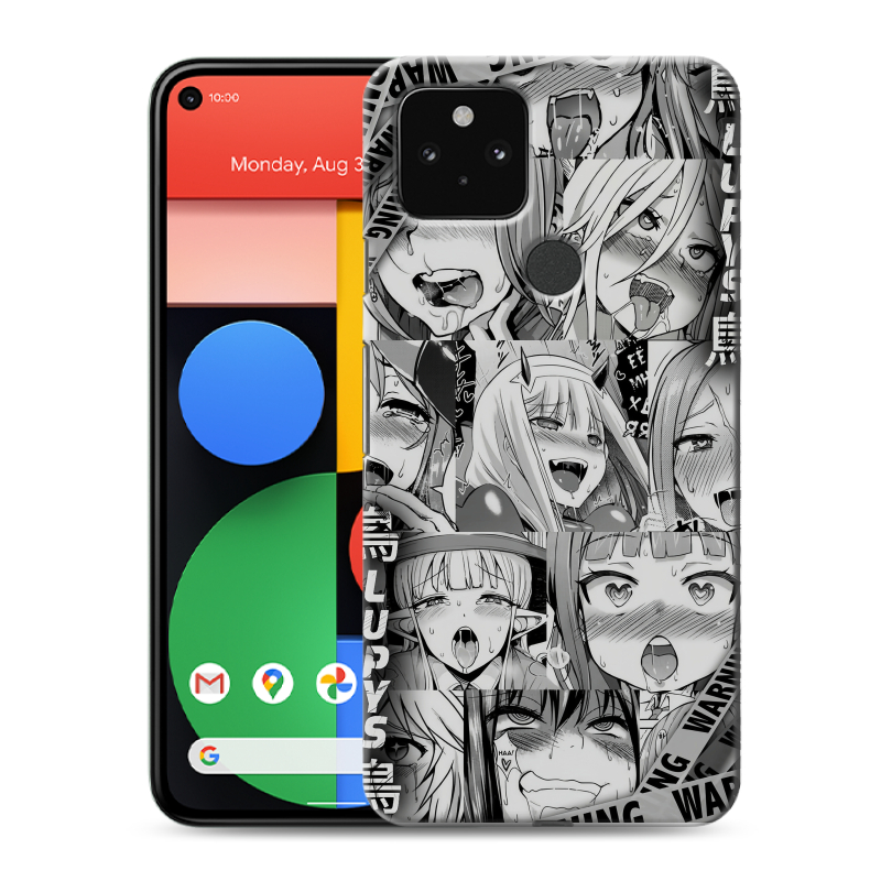 Силиконовый чехол на Google Pixel 5 с принтом Ahegao Ахегао Аниме Силиконовый чехол на Google Pixel 5 с принтом Ahegao Ахегао Аниме