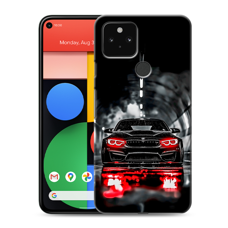 Пластиковый чехол на Google Pixel 5 с принтом BMW БМВ Пластиковый чехол на Google Pixel 5 с принтом BMW БМВ