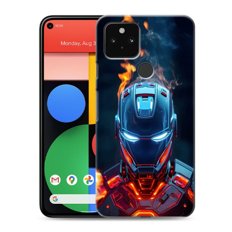 Пластиковый чехол на Google Pixel 5 с принтом IronMan Железный человек Пластиковый чехол на Google Pixel 5 с принтом IronMan Железный человек