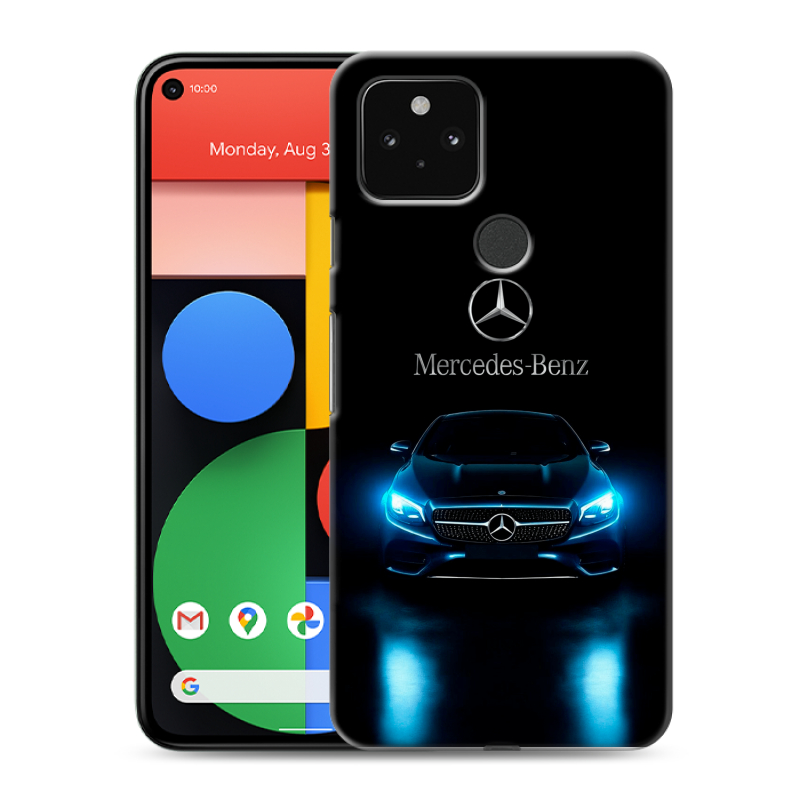Силиконовый чехол на Google Pixel 5 с принтом Mercedes Мерседес Силиконовый чехол на Google Pixel 5 с принтом Mercedes Мерседес