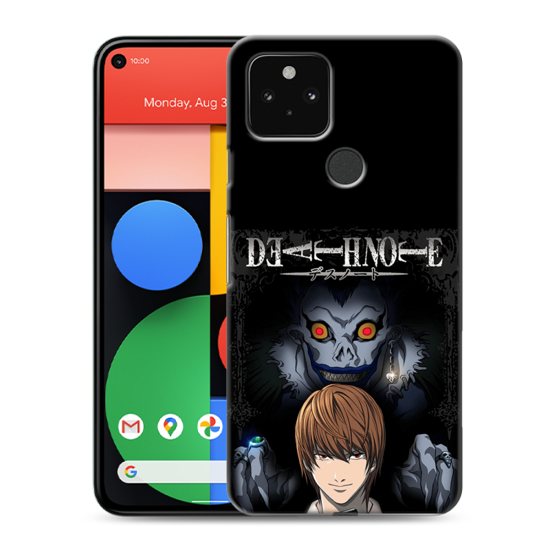 Пластиковый чехол на Google Pixel 5 с принтом Death note Тетрадь смерти Пластиковый чехол на Google Pixel 5 с принтом Death note Тетрадь смерти
