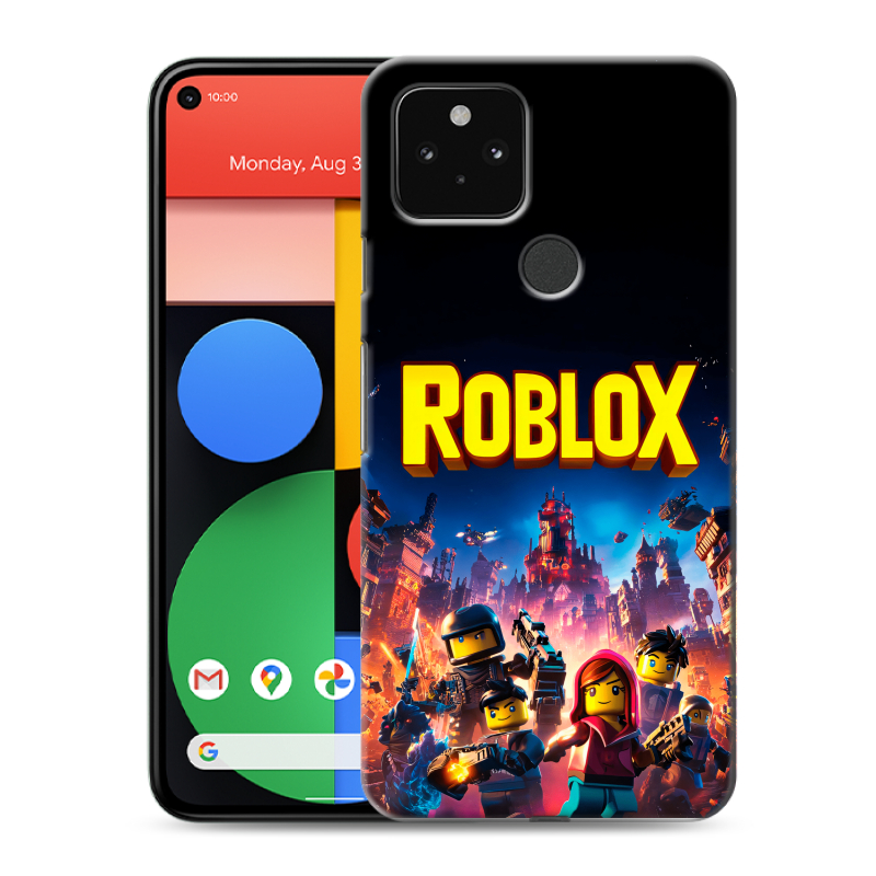 Пластиковый чехол на Google Pixel 5 с принтом Roblox Роблокс Пластиковый чехол на Google Pixel 5 с принтом Roblox Роблокс