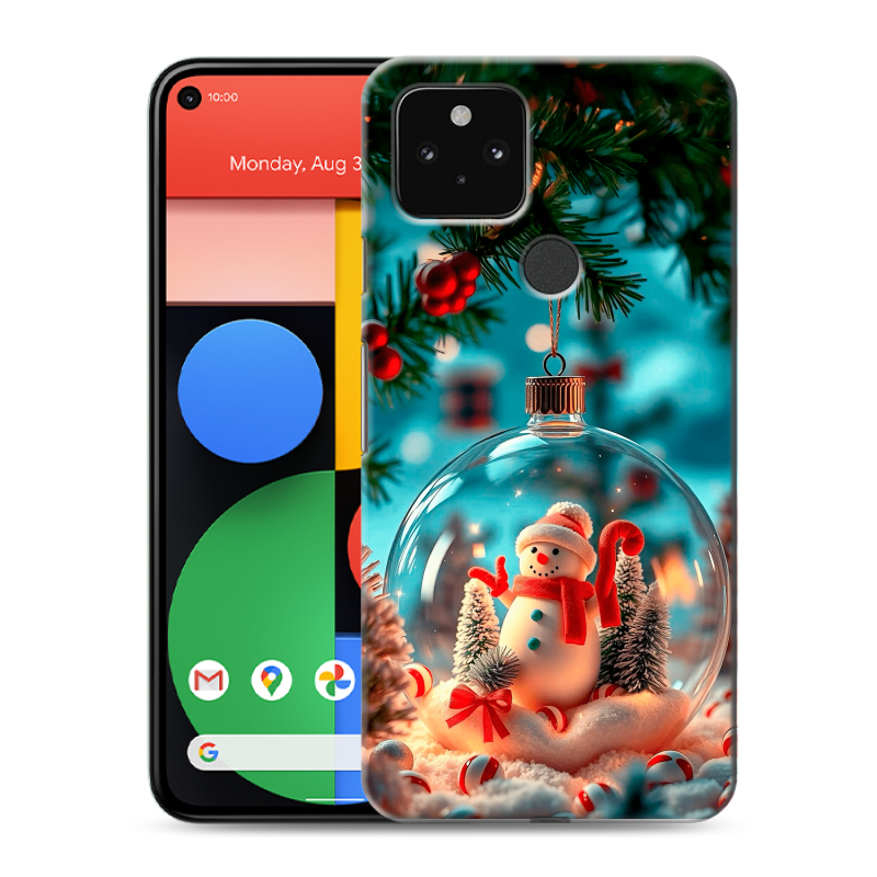 Силиконовый чехол на Google Pixel 5 с принтом Новый год Силиконовый чехол на Google Pixel 5 с принтом Новый год