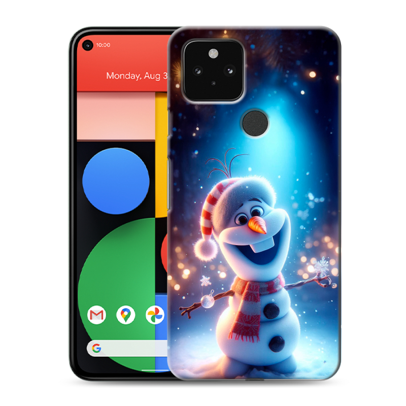 Силиконовый чехол на Google Pixel 5 с принтом Новый год Силиконовый чехол на Google Pixel 5 с принтом Новый год