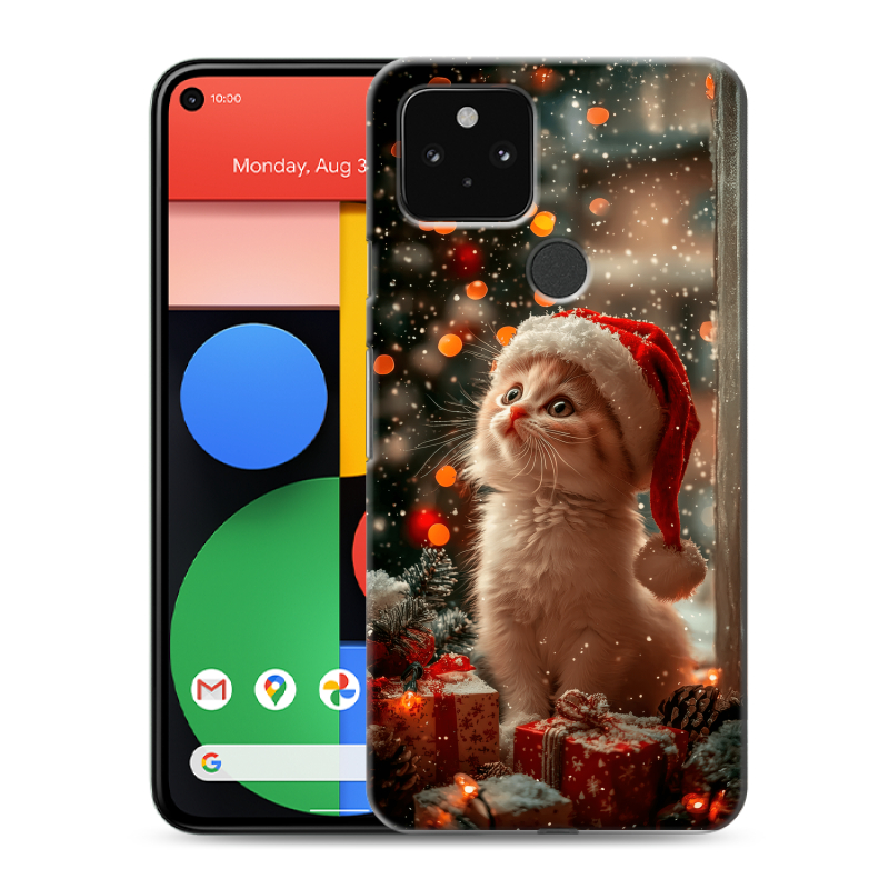 Пластиковый чехол на Google Pixel 5 с принтом Новый год Пластиковый чехол на Google Pixel 5 с принтом Новый год