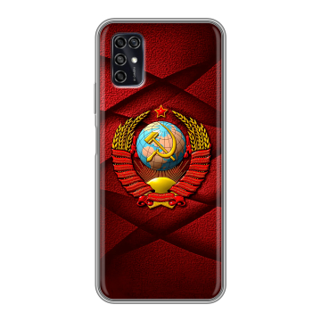 Силиконовый чехол на ZTE Blade V2020 Smart с принтом Герб СССР