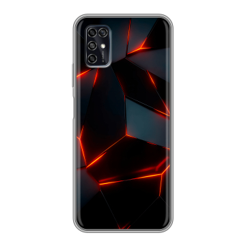Силиконовый чехол на ZTE Blade V2020 Smart с принтом Яркие абстракции