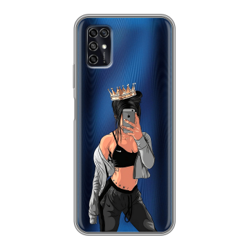 Силиконовый чехол на ZTE Blade V2020 Smart с принтом Женские принты