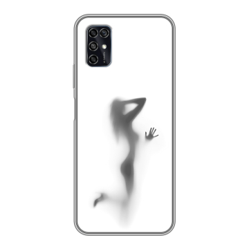 Силиконовый чехол на ZTE Blade V2020 Smart с принтом Силуэт