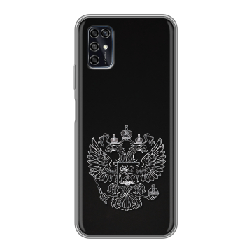 Силиконовый чехол на ZTE Blade V2020 Smart с принтом Герб России