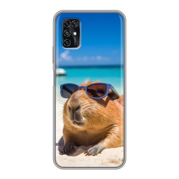 Силиконовый чехол на ZTE Blade V2020 Smart с принтом Капибара Силиконовый чехол на ZTE Blade V2020 Smart с принтом Капибара