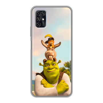 Силиконовый чехол на ZTE Blade V2020 Smart с принтом Шрек Shrek