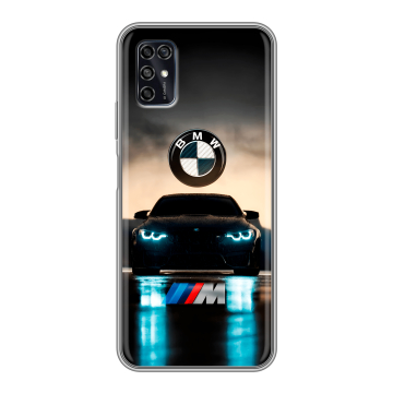 Силиконовый чехол на ZTE Blade V2020 Smart с принтом БМВ BMW Силиконовый чехол на ZTE Blade V2020 Smart с принтом БМВ BMW