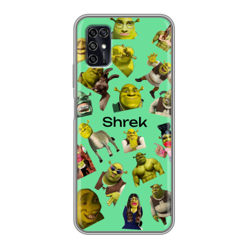 Силиконовый чехол на ZTE Blade V2020 Smart с принтом Шрек Shrek