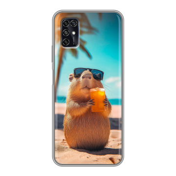 Силиконовый чехол на ZTE Blade V2020 Smart с принтом Капибара