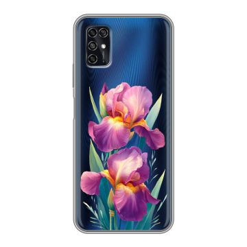 Силиконовый чехол на ZTE Blade V2020 Smart с принтом Цветы орхидеи