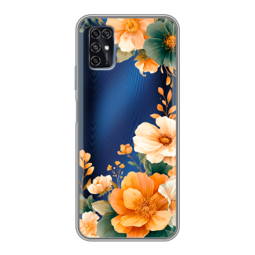 Силиконовый чехол на ZTE Blade V2020 Smart с принтом Цветы принт