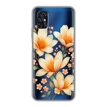 Силиконовый чехол на ZTE Blade V2020 Smart с принтом Цветы