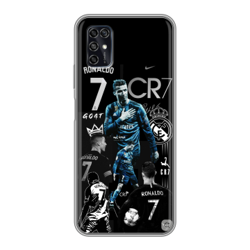 Силиконовый чехол на ZTE Blade V2020 Smart с принтом Реал Роналдо