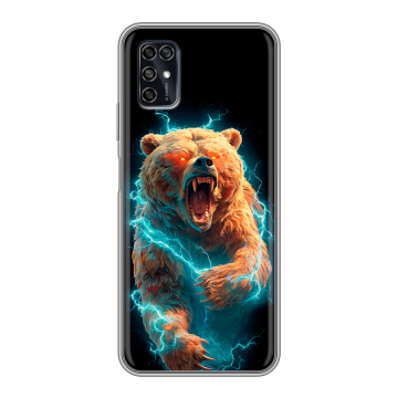 Силиконовый чехол на ZTE Blade V2020 Smart с принтом Медведь