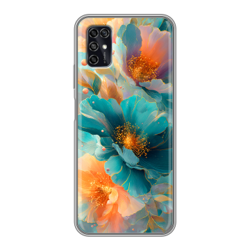 Силиконовый чехол на ZTE Blade V2020 Smart с принтом Цветы