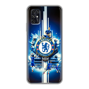 Силиконовый чехол на ZTE Blade V2020 Smart с принтом Chelsea Челси