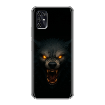 Силиконовый чехол на ZTE Blade V2020 Smart с принтом Волк