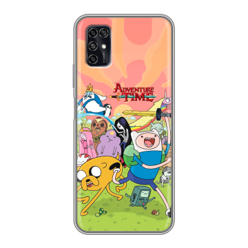 Силиконовый чехол на ZTE Blade V2020 Smart с принтом Adventure time Время приключений