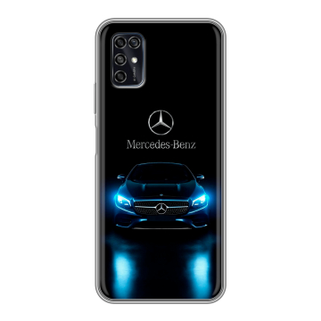 Силиконовый чехол на ZTE Blade V2020 Smart с принтом Mercedes Мерседес