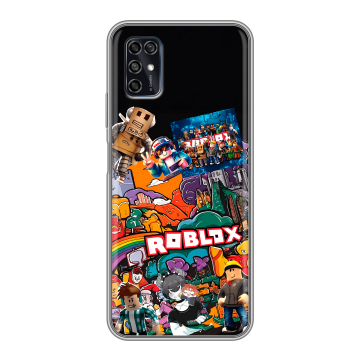 Силиконовый чехол на ZTE Blade V2020 Smart с принтом Roblox Роблокс Силиконовый чехол на ZTE Blade V2020 Smart с принтом Roblox Роблокс