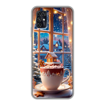 Силиконовый чехол на ZTE Blade V2020 Smart с принтом Новый год