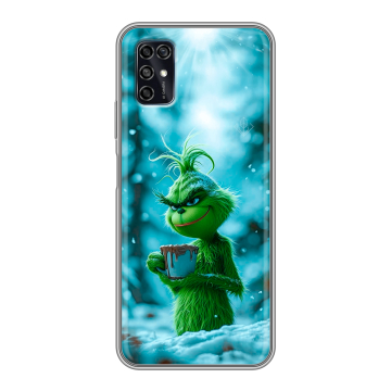 Силиконовый чехол на ZTE Blade V2020 Smart с принтом Новый год гринч