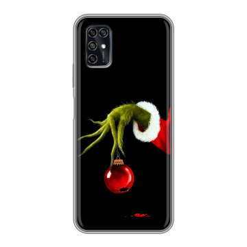 Силиконовый чехол на ZTE Blade V2020 Smart с принтом Новый год Гринч