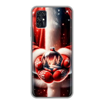 Силиконовый чехол на ZTE Blade V2020 Smart с принтом Новый год
