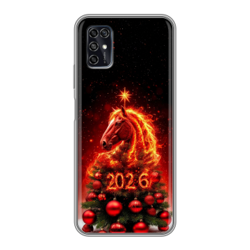 Силиконовый чехол на ZTE Blade V2020 Smart с принтом Новый год