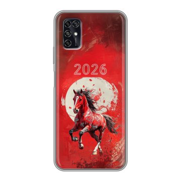 Силиконовый чехол на ZTE Blade V2020 Smart с принтом Новый год